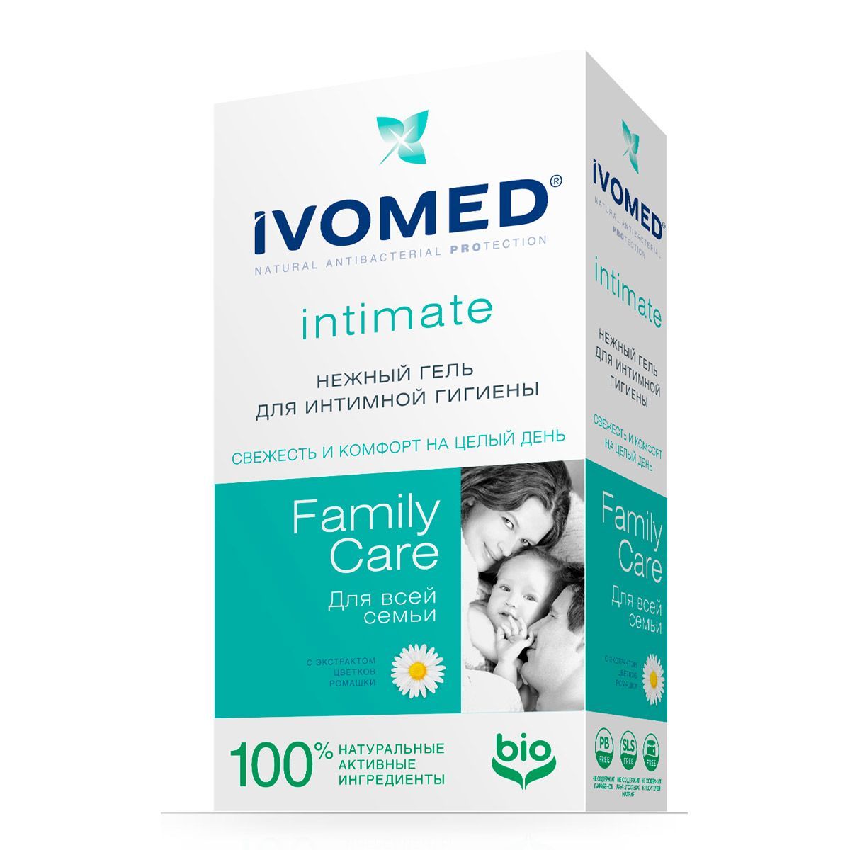 Нежный гель для интимной гигиены IVOMED Family Care с экстрактом Ромашки, 250 мл